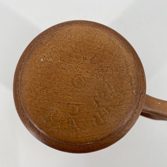 Miramar of California MCM vintage coffee mug brown herringbone pattern - Picture 2 of 6